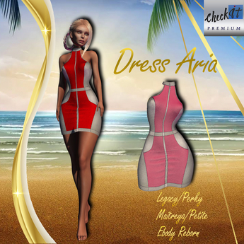 Second Life Marketplace - So Pink! - Dress Aria pink/silver